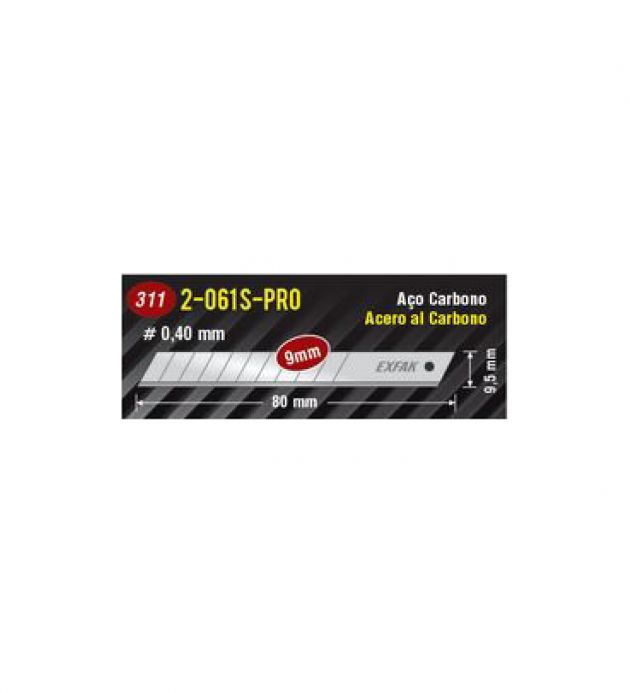 LAMINA P/ CUTTER ACERO CARBONO PROFESIONAL 2-061 S-PRO 9mm